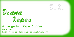 diana kepes business card